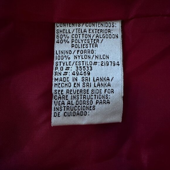 VTG Mulberry Street Jacket Adult L‎ Patriotic USA Nautical Zip Front Color Block - Picture 11 of 12